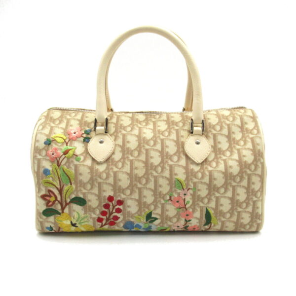 2118500047079 1 Dior Trotter Flower Bag Beige