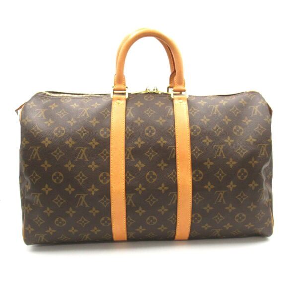 2118500047857 2 Louis Vuitton Keepall 45 Bag Monogram Brown