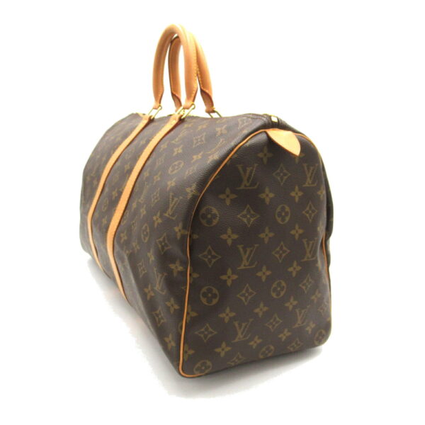 2118500047857 3 Louis Vuitton Keepall 45 Bag Monogram Brown