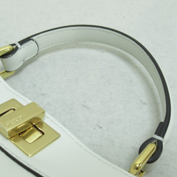 2118700052583 9 Fendi Peekaboo Mini Shoulder Bag White