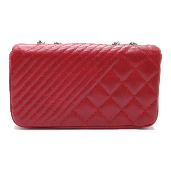 2118700058158 5 Chanel Cocoboy Chain Shoulder Bag Calf Red