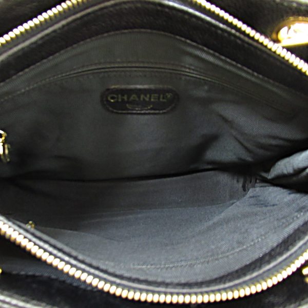 2118700058349 9 Chanel Matelasse Shoulder Tote Caviar Skin Black