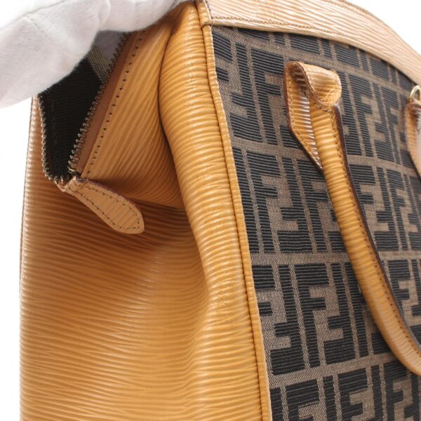 2118700061745 5 Fendi Zucca Handbag Brown Yellow