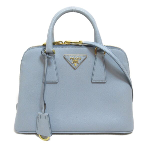 2118800083487 3 Prada 2Way Saffiano Handbag Blue