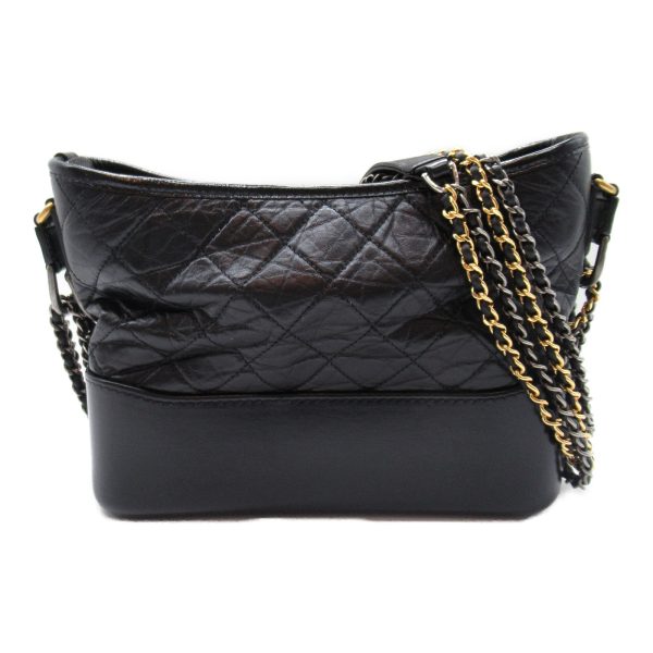 2118800094599 3 Chanel Gabriel De Chain Shoulder Bag Calf Black