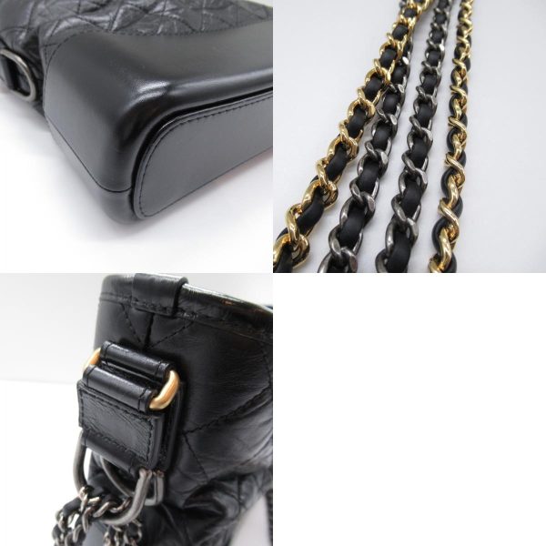 2118800094599 8c Chanel Gabriel De Chain Shoulder Bag Calf Black