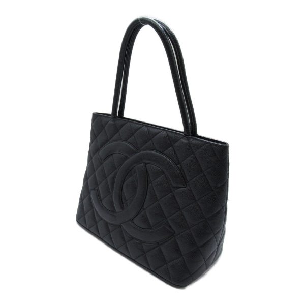 2118800095121 4 Chanel Tote Bag Caviar Skin Black