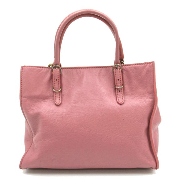 2118800095268 2 BALENCIAGA Paper Bag Mini 2way Shoulder Bag Pink