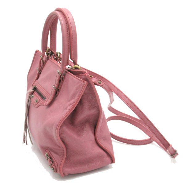 2118800095268 3 BALENCIAGA Paper Bag Mini 2way Shoulder Bag Pink