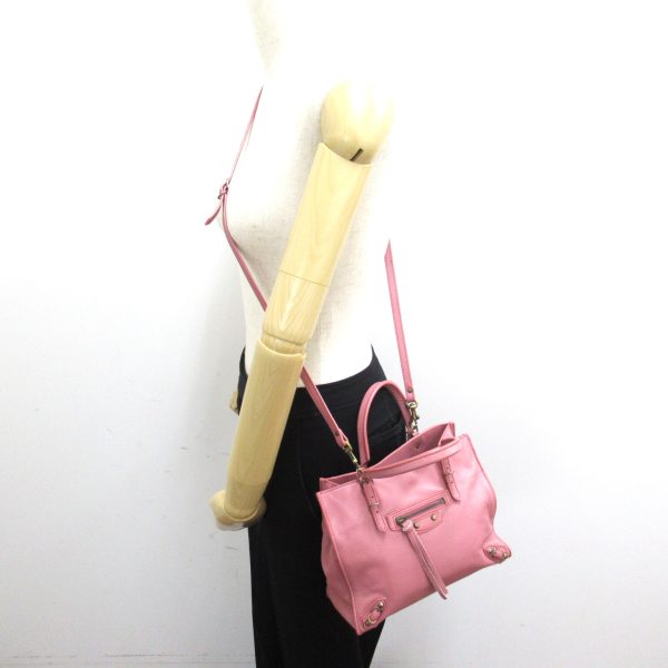 2118800095268 5 BALENCIAGA Paper Bag Mini 2way Shoulder Bag Pink