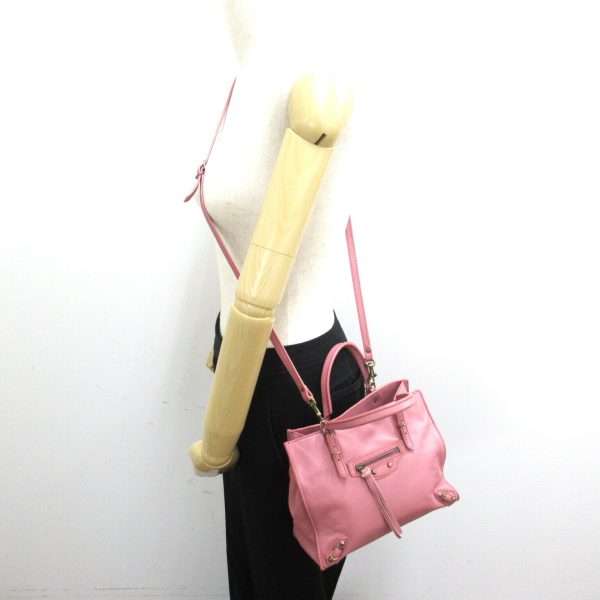 2118800095268 5 BALENCIAGA Paper Bag Mini 2way Shoulder Bag Pink