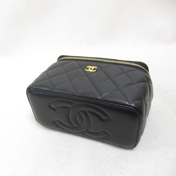 2118800097491 5 Chanel Vanity Shoulder Lambskin Black