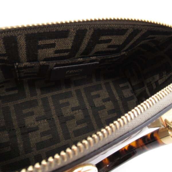 2118800103352 2 Fendi Visaway Mini Shoulder Bag Black Greige