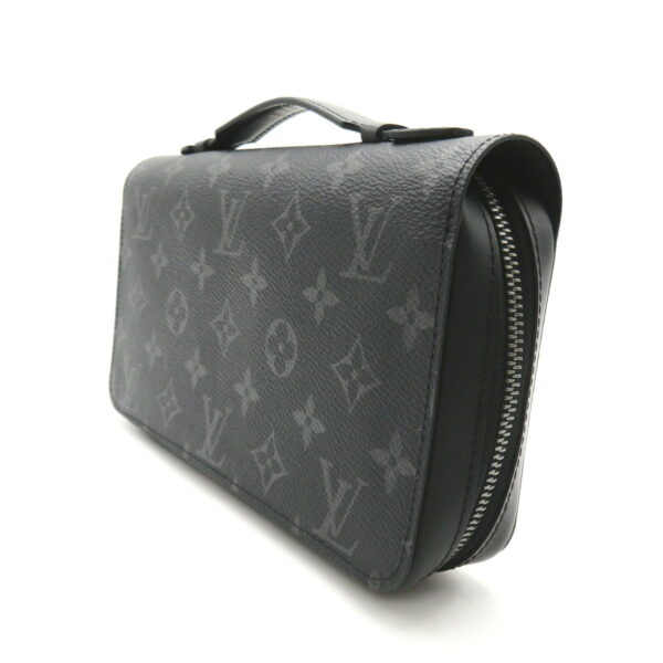 2118800106995 3 Louis Vuitton Zippy XL Round Long Wallet Eclipse Black