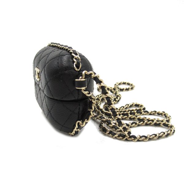 2118800107527 3 Chanel Airpods Case Shoulder Bag Black