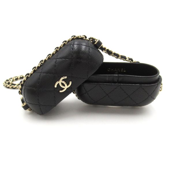 2118800107527 5 Chanel Airpods Case Shoulder Bag Black