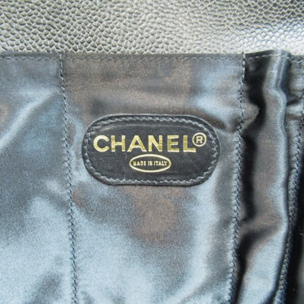 2119900003382 11 Chanel Caviar Skin Briefcase Black