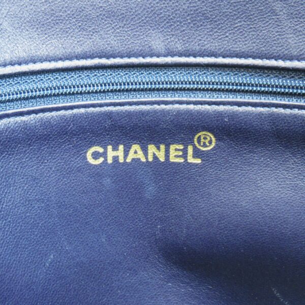 2119900003399 12 Chanel Caviar Skin Shoulder Tote Bag Blue