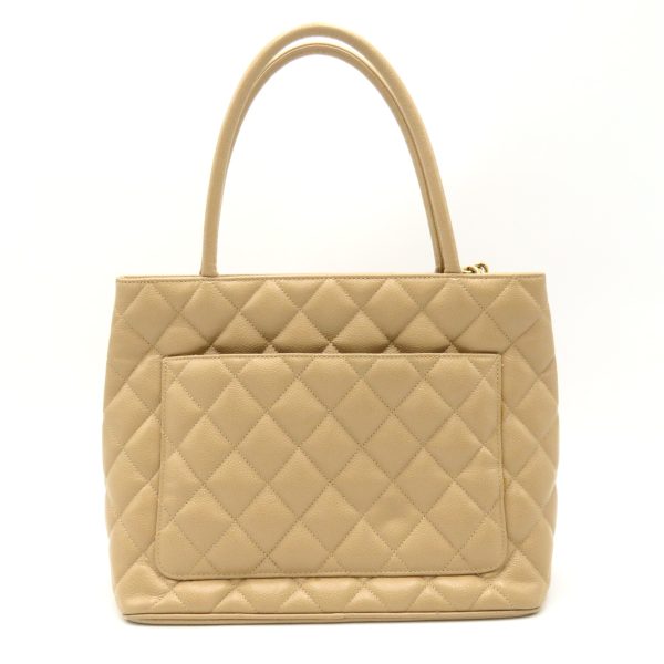 2119900009681 2 Chanel Tote Bag Caviar Skin Beige