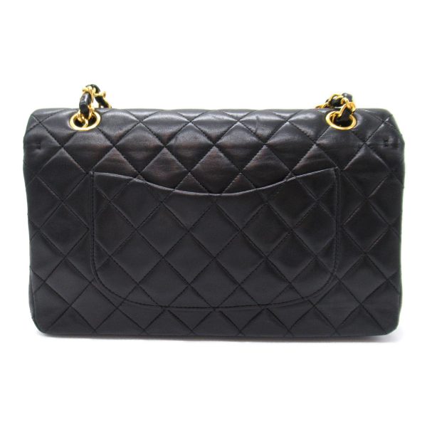 2119900009780 8 Chanel Matelasse Double Flap Shoulder Bag Black