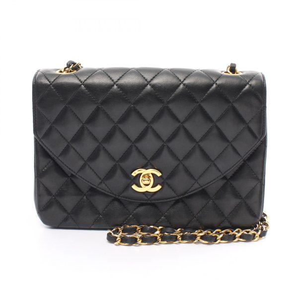 2119900010434 1 Chanel Matelasse Shoulder Bag Lambskin Black