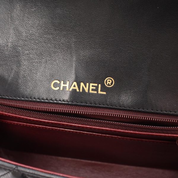 2119900010434 4 Chanel Matelasse Shoulder Bag Lambskin Black