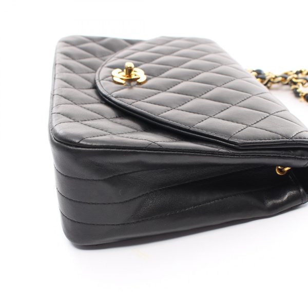 2119900010434 8 Chanel Matelasse Shoulder Bag Lambskin Black