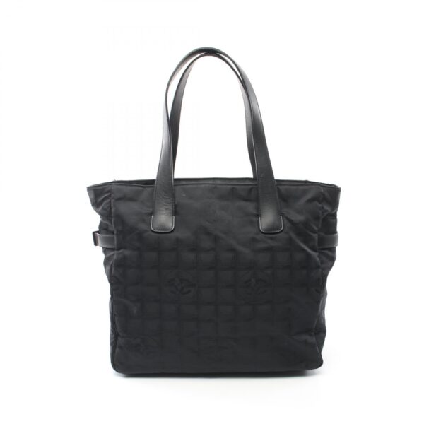 2119900011585 1 Chanel Line GM Nylon Tote Bag Black