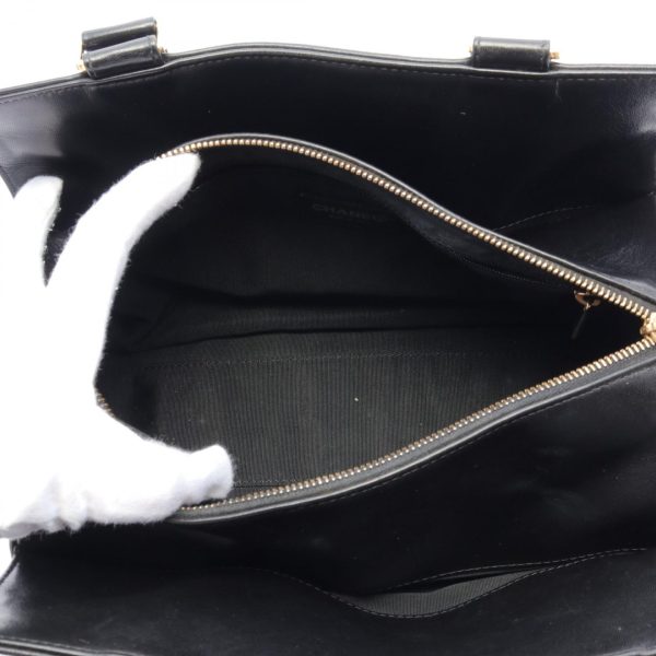 2119900011646 3 Chanel Chocolate Bar Handbag Lambskin Black