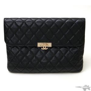 2120069 Salvatore Ferragamo Gancini Shoulder Bag Leather Black