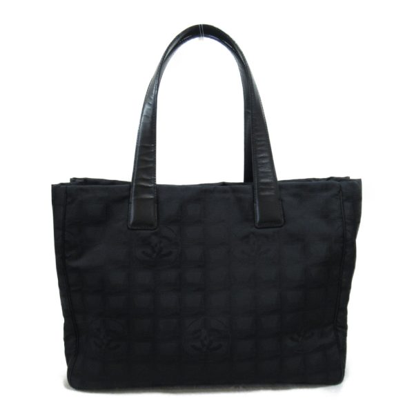 2120100000743 3 Chanel Line Tote MM Bag Black