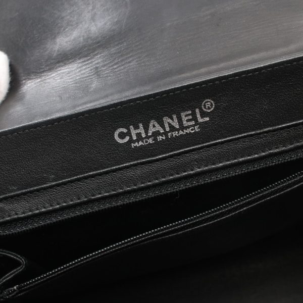 2120100001146 4 Chanel Chocolate Bar Shoulder Bag Black Beige