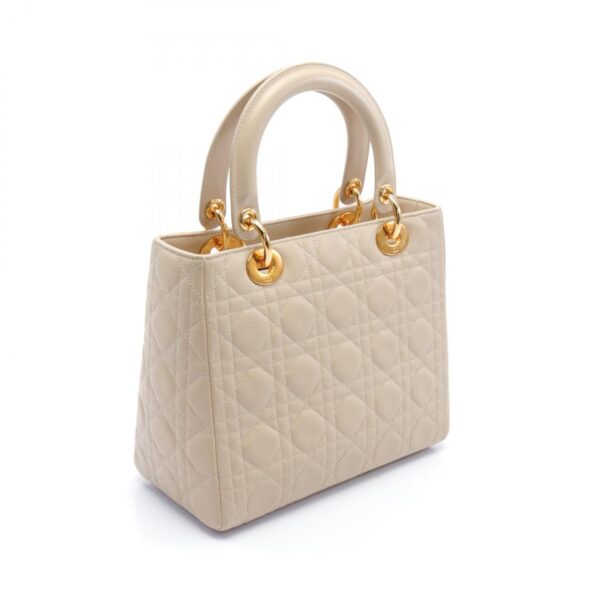 2120100004406 2 Christian Dior Dior Cannage Handbag Beige