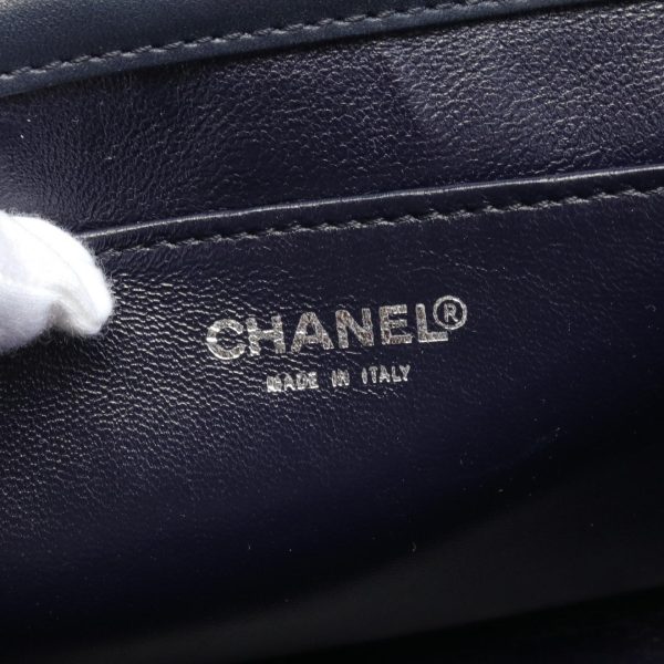 2120100004710 4 Chanel Chocolate Bar Shoulder Bag Denim Blue