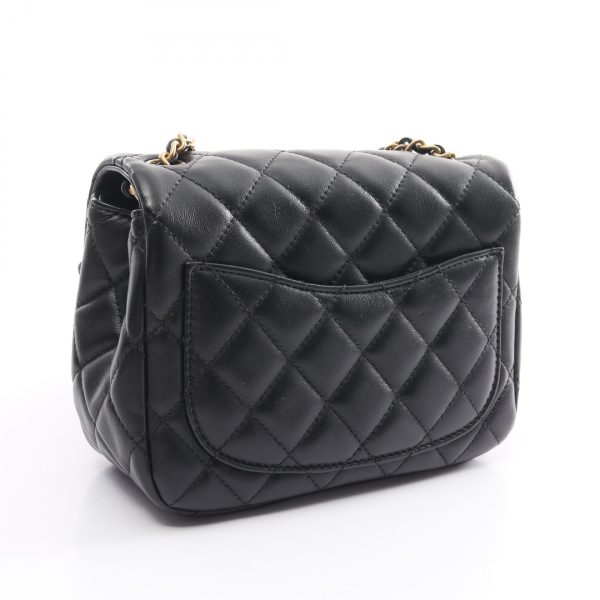 2120100004994 2 Chanel Matelasse Shoulder Bag Lambskin Black