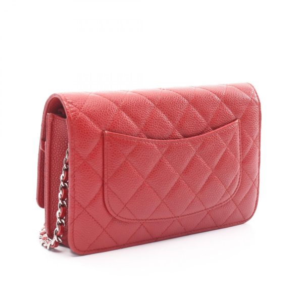 2120700029472 2 Chanel Matelasse Shoulder Bag Caviar Skin Red