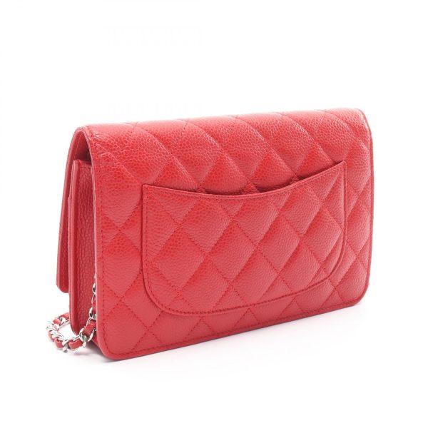 2120700036937 2 Chanel Matelasse Shoulder Bag Caviar Skin Red