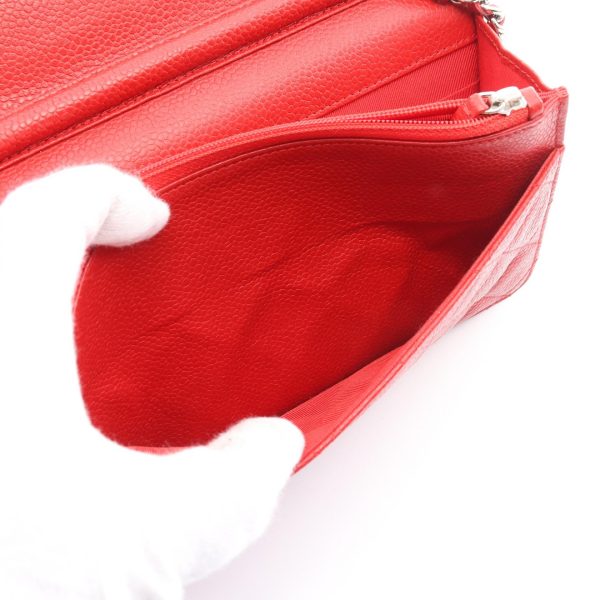 2120700036937 7 Chanel Matelasse Shoulder Bag Caviar Skin Red