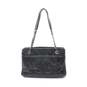 2120700049272 1 Chanel Mini Matelasse Chain Shoulder Bag Cotton Black