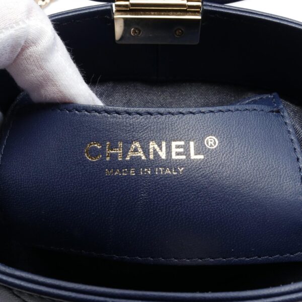 2120700079989 4 Chanel Matelasse Lambskin Shoulder Bag Blue