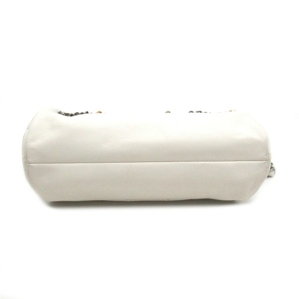 2120700130178 4 Chanel Chain Shoulder Bag White