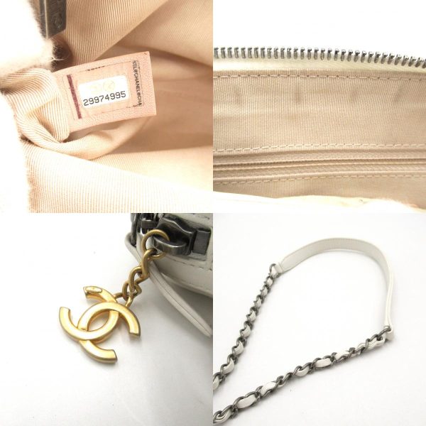 2120700130178 9c Chanel Chain Shoulder Bag White