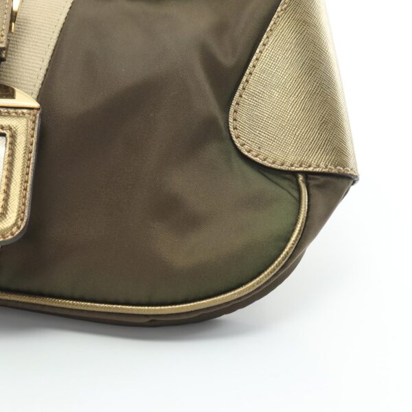 2120700130819 9 Prada Nylon Saffiano Shoulder Bag Khaki