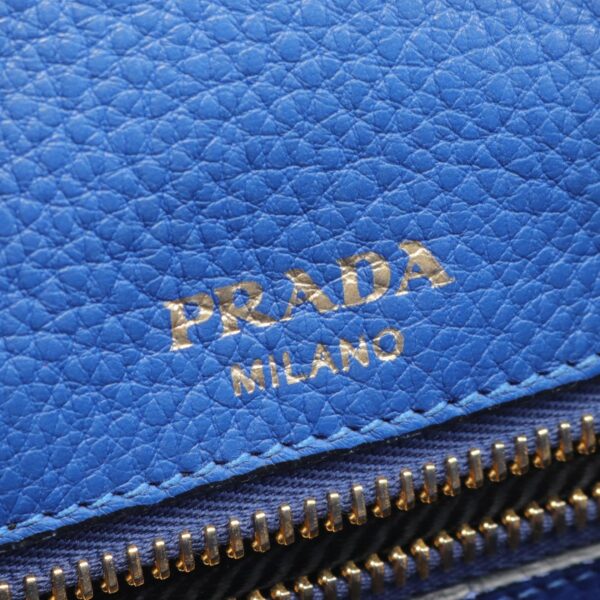 2120700131755 4 Prada Vitello PheniHandbag Blue