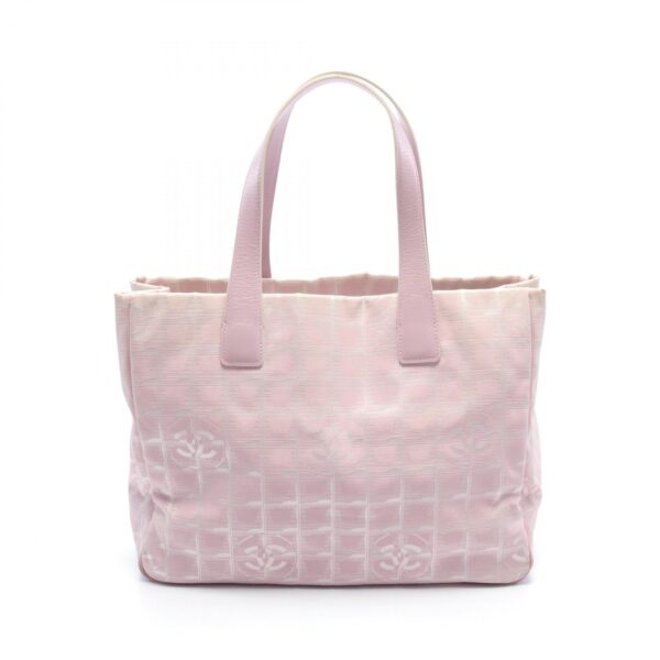 2120700132028 1 Chanel Line MM Nylon Tote Bag Pink