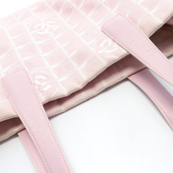 2120700132028 6 Chanel Line MM Nylon Tote Bag Pink