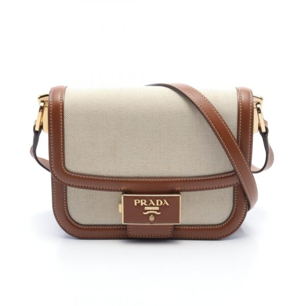 2120700136149 1 Prada Shoulder Bag Beige Brown