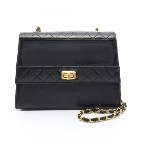 2120700136170 1 Chanel Matelasse Lambskin Shoulder Bag Black