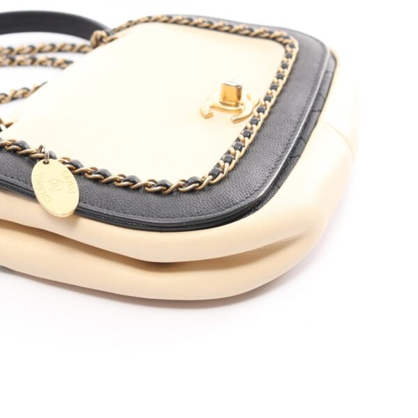 2120700136347 9 Chanel Cocomark Caviar Skin Shoulder Bag Beige Black