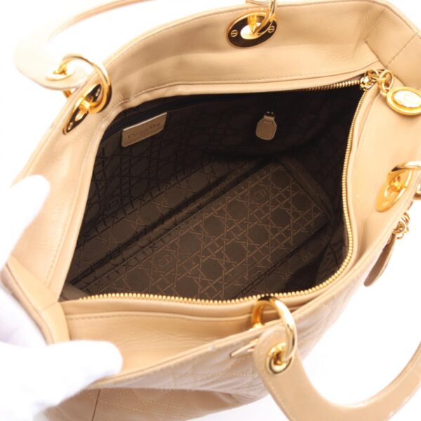 2120700136941 3 Christian Dior Dior Cannage Large Handbag Beige